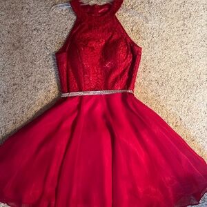 Red homecoming dress